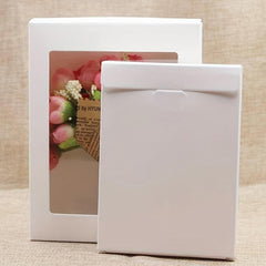 10pcs Paper Gift Boxes with Windows for Weddings, Parties & Home Decor