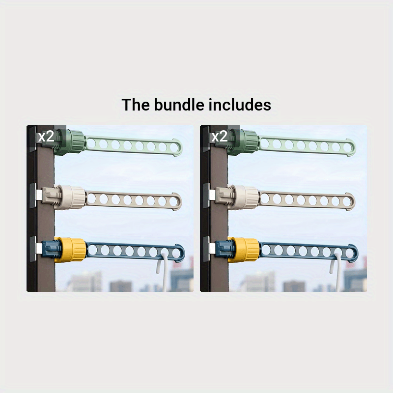 Portable Window Frame Clothes Rack Hotel Indoor Hanging Clothes Rack