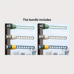 Portable Window Frame Clothes Rack Hotel Indoor Hanging Clothes Rack