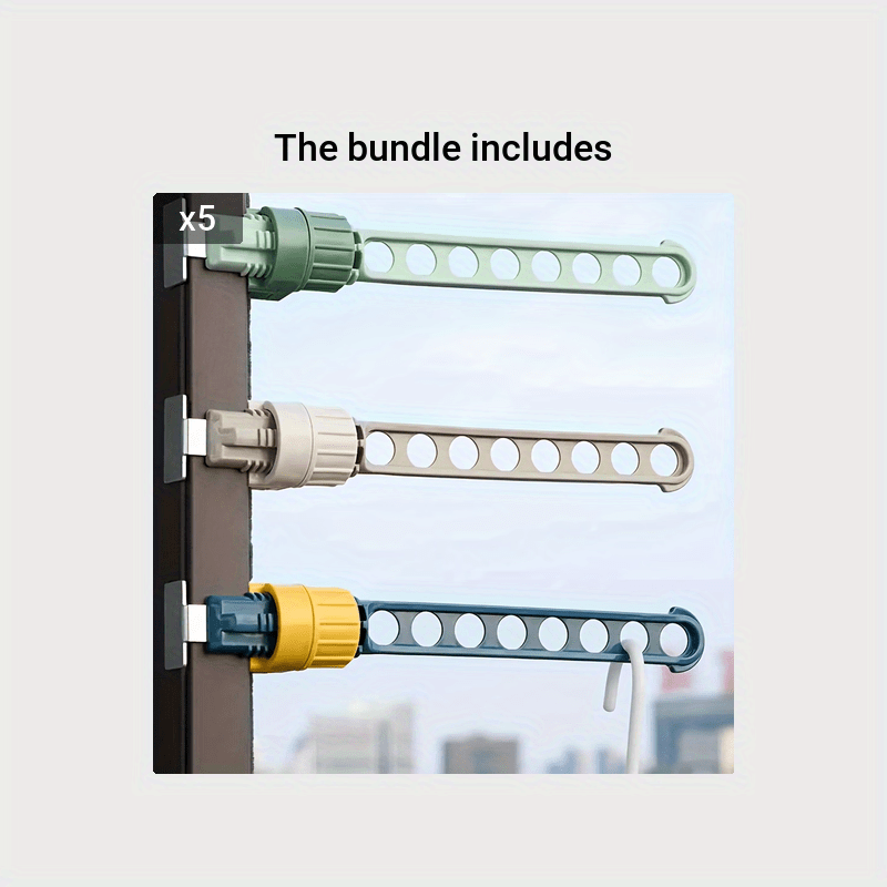 Portable Window Frame Clothes Rack Hotel Indoor Hanging Clothes Rack
