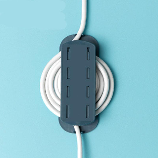 Power Strip Holder Adhesive Punch Desktop Socket Fixer Wall Mounte Plug Stand