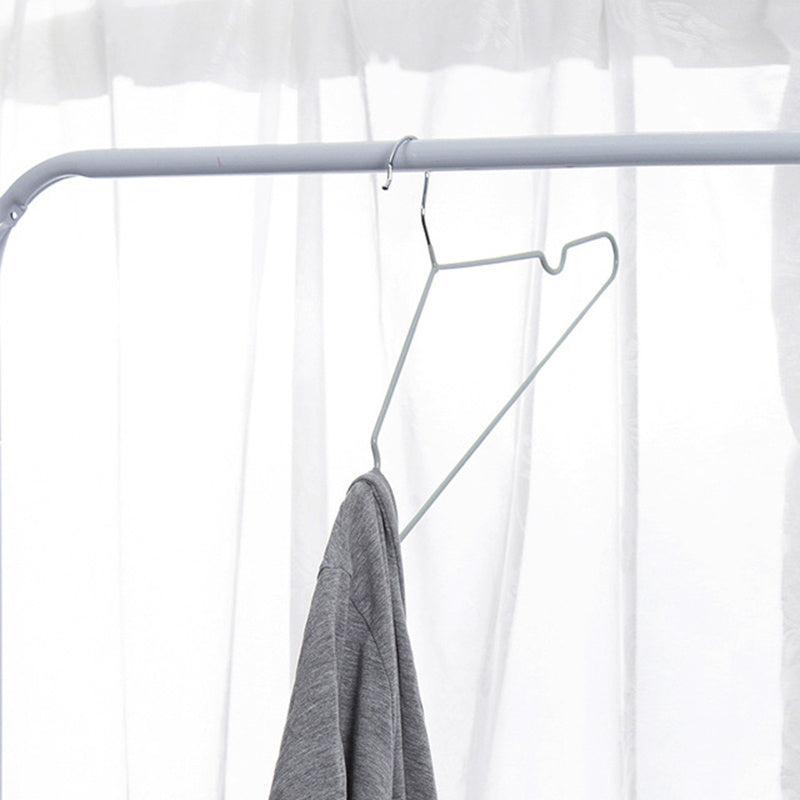 10pcs T Shape Steel Wire Hangers Adult Clothes Coat Storage Rack
