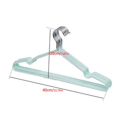 10pcs T Shape Steel Wire Hangers Adult Clothes Coat Storage Rack