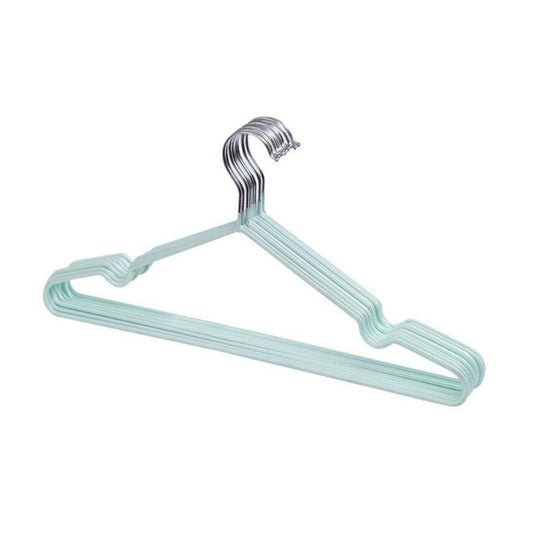 10pcs T Shape Steel Wire Hangers Adult Clothes Coat Storage Rack