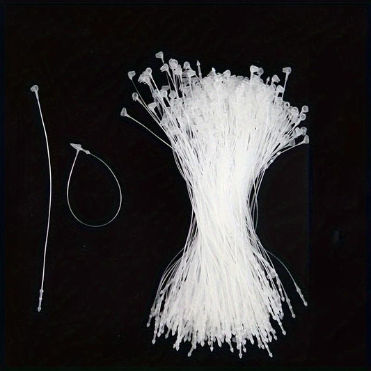 1000pcs Plastic Fastener Hang Tag Snap Lock Clear Hang Tag String 7 62 Cm