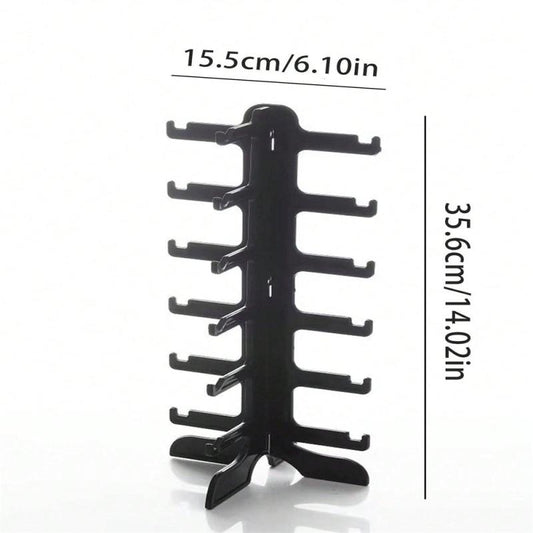 6 Layers Sunglasses Display Stand Holder Plastic Glasses Display Stand