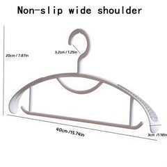 5pcs Plastic Non-marking Clothes Hanger Anti-Shoulder Angle Non-slip Dorm Hanger