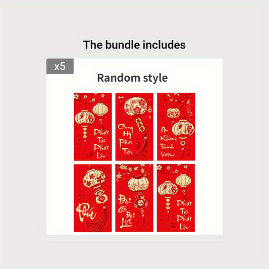 30pcs Dragon Year Red Paper Gift Bag Large Size for Retail