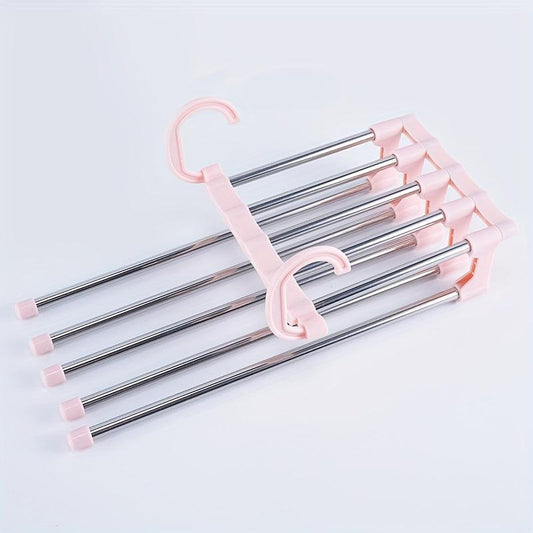 1pc Folding Pants Rack Stainless Steel Pants Storage Rack
