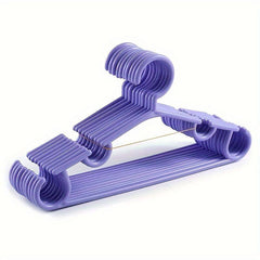 10pcs Portable Small Clothes Hanger Plastic Hook Clothing Organizer