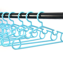 10pcs Portable Small Clothes Hanger Plastic Hook Clothing Organizer
