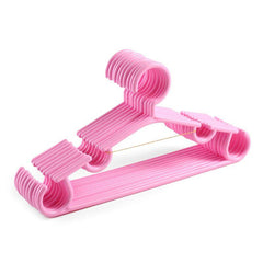 10pcs Portable Small Clothes Hanger Plastic Hook Clothing Organizer