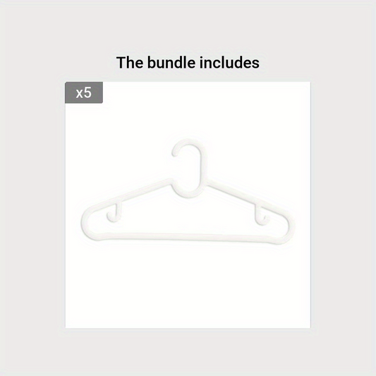 10pcs Dry Clothes Hanging Rack Plastic Hanger Dress Organizer