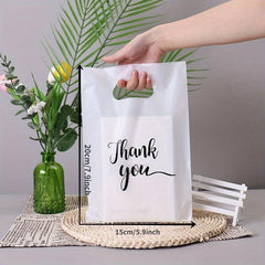 100pcs And Gift Bag Four finger Clothing Bag Packaging Bag Portable Shopping Bag
