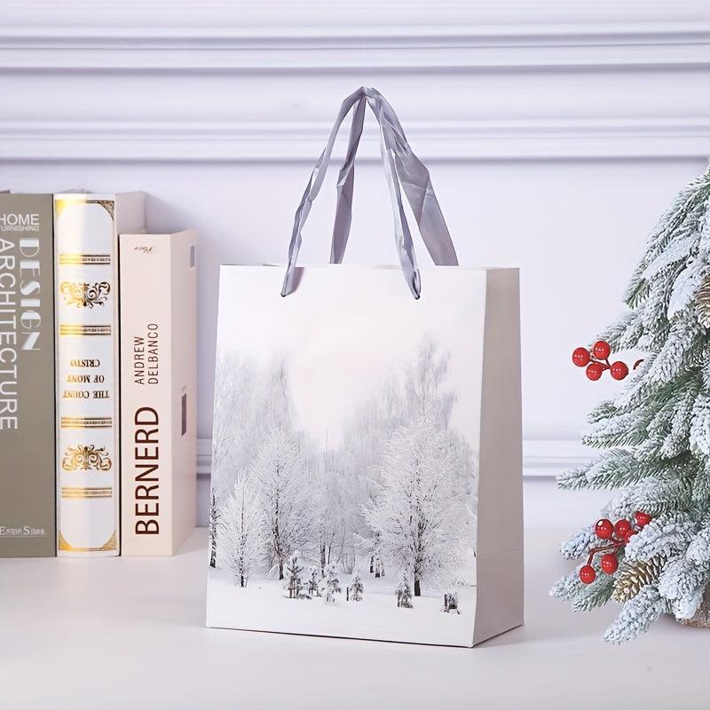 Christmas Craft Gift Bag Small 7x9x4 Size for Party and Holiday - 12pcs