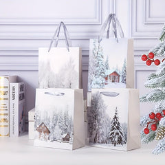 Christmas Craft Gift Bag Small 7x9x4 Size for Party and Holiday - 12pcs
