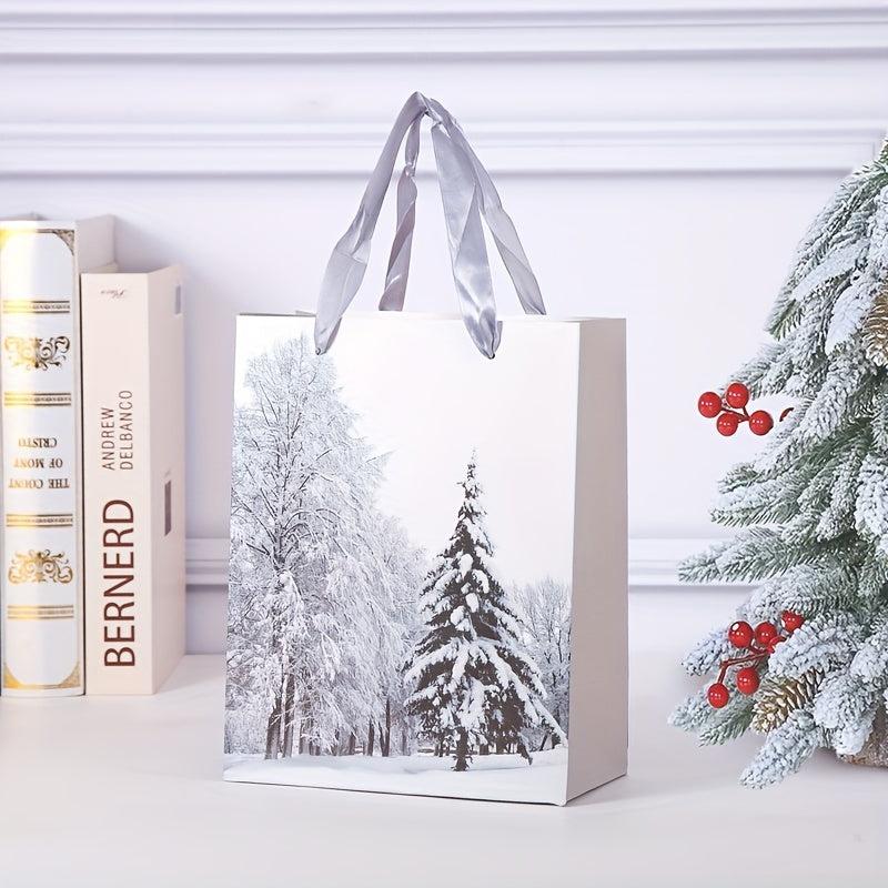 Christmas Craft Gift Bag Small 7x9x4 Size for Party and Holiday - 12pcs