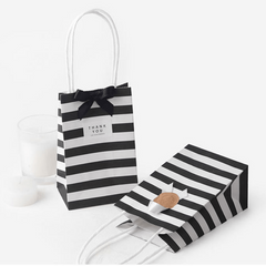 10pcs Mini Gift Portable Packaging Bag for Retail Stores - Striped Pattern