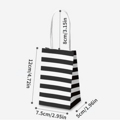 10pcs Mini Gift Portable Packaging Bag for Retail Stores - Striped Pattern