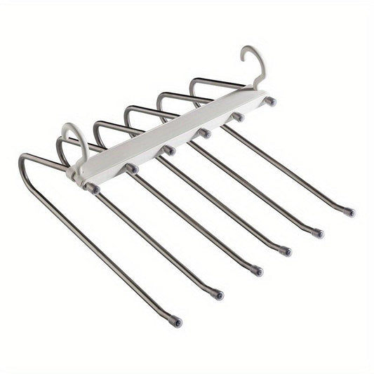 Stainless Steel Trouser Rack Non-slip Hanger Folding Clothing