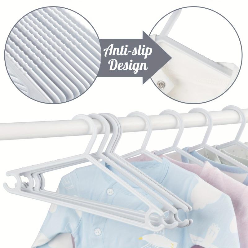 8pcs Gray Baby Double Hole Clothes Rack for Stores