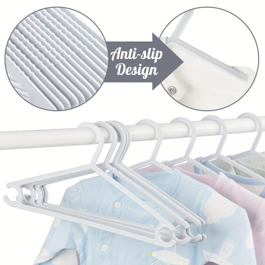 8pcs Gray Baby Double Hole Clothes Rack for Stores