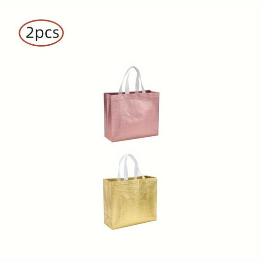 2pcs Reusable Gift Bags for Party Weddings, Light and Durable Shopping Bags