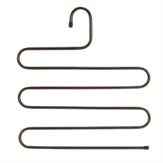 2pcs S Shaped Non Slip Trouser Hangers