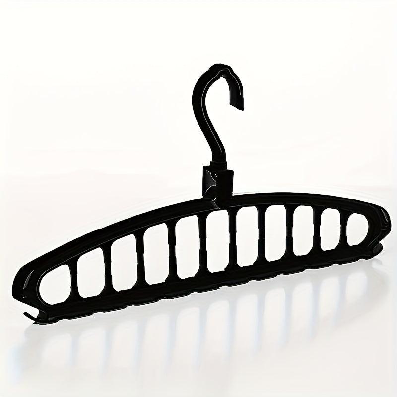 1pc Plastic Hangers Foldable Heavy Duty Clothes Hanger Organizer
