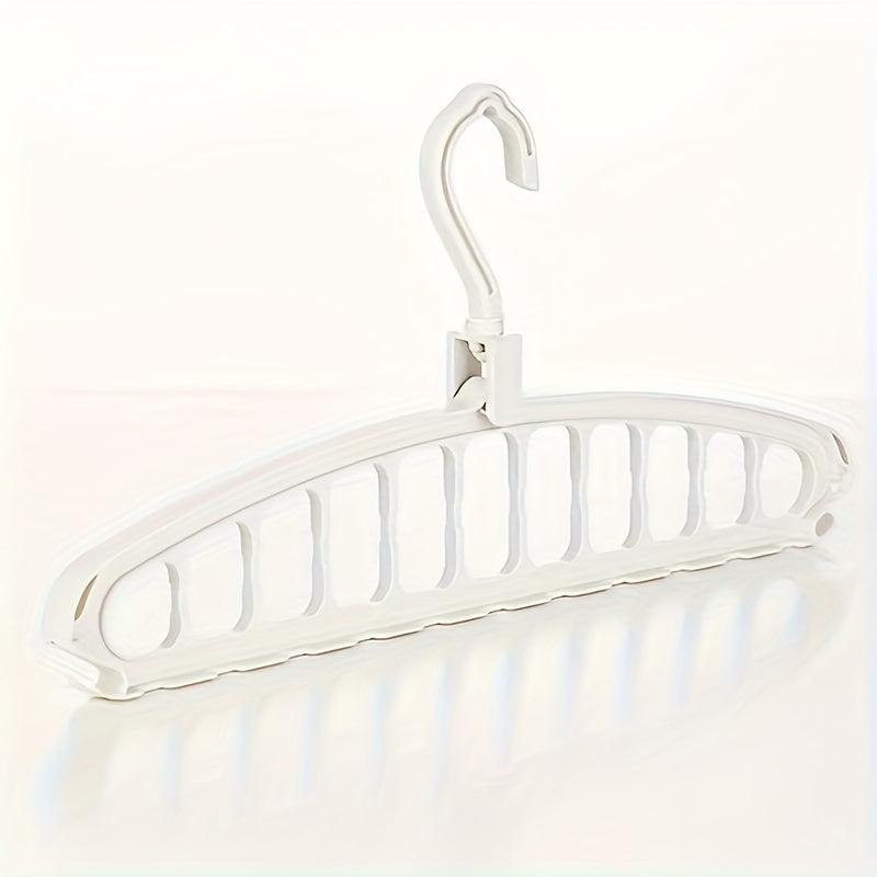 1pc Plastic Hangers Foldable Heavy Duty Clothes Hanger Organizer