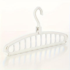 1pc Plastic Hangers Foldable Heavy Duty Clothes Hanger Organizer