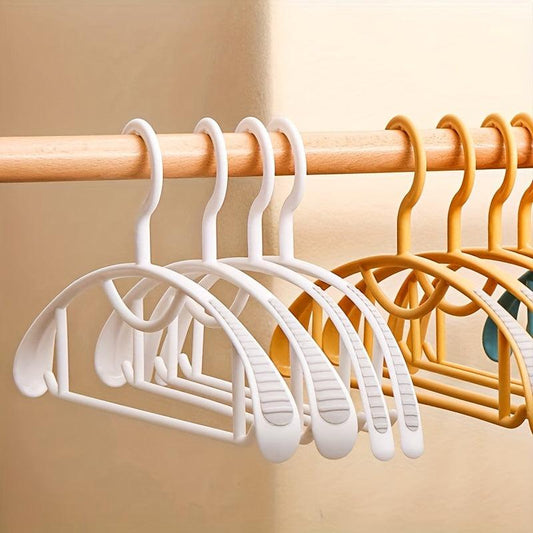 10pcs Non-slip Suit Hanger Anti-shoulder Angle Clothes Storage