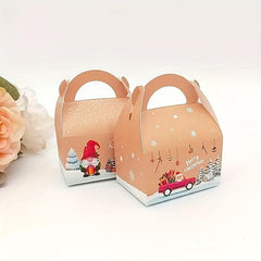24pcs Christmas Candy Box Creative Packaging Snack Box Small Business Supplies