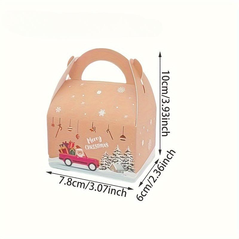 24pcs Christmas Candy Box Creative Packaging Snack Box Small Business Supplies