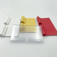 100pcs Clear Plastic Wire Shelf Label Holder for Retail Store