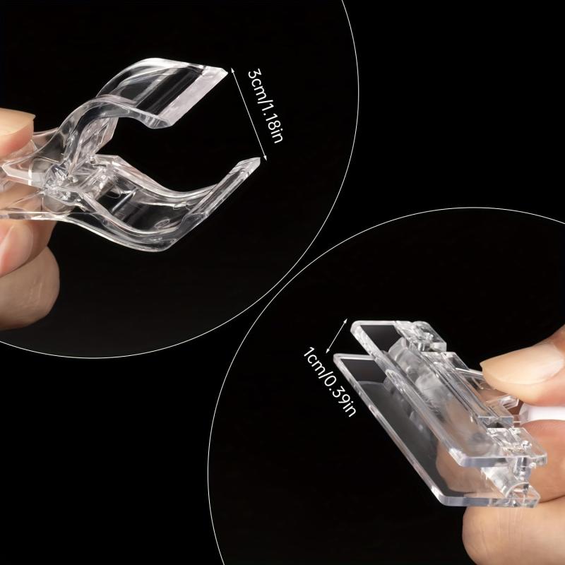 Clear Plastic Rotatable Pop Clip Holder for Retail Rack Baskets Cards