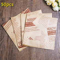 50pcs Food Anti Paper Bag for Baking Tools DIY Bakeware Mold