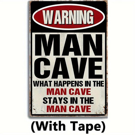 Man Cave Decor Accessories Kitchen Garage Bathroom Home Bar Wall Outhouse Tape