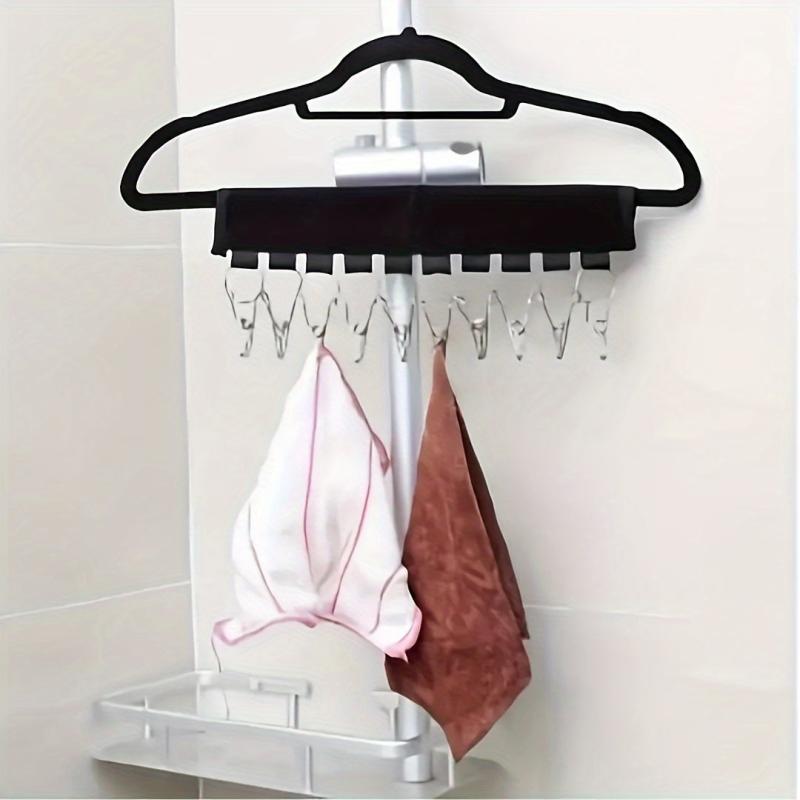 Portable Plastic Mesh Holder With 10 Clips Hat Holder Hat Storage Rack