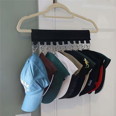 Portable Plastic Mesh Holder With 10 Clips Hat Holder Hat Storage Rack