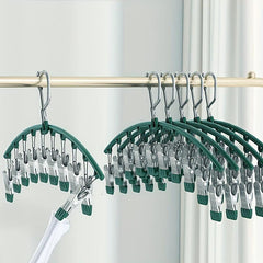 Home Clothes Drying Bedroom Wardrobe Storage Clip Rack