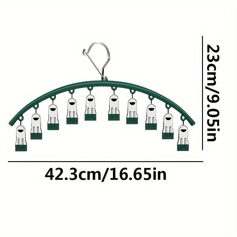Home Clothes Drying Bedroom Wardrobe Storage Clip Rack