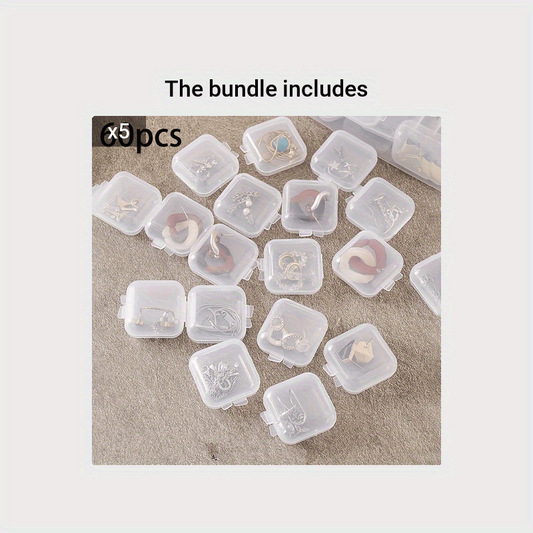 Anti Oxidation Transparent Plastic Jewelry Storage Box Dustproof Organizer