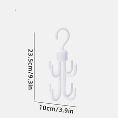 Rotatable Four Claw Position Hanger for Closet Storage