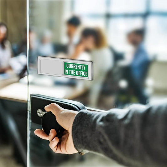 Magnetic Sliding Exit Sign for Office Door Home Doctor's Office