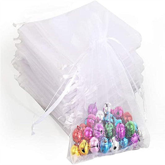 40pcs Red Organza Bags Drawstring Christmas Wedding Party Favor Graduation