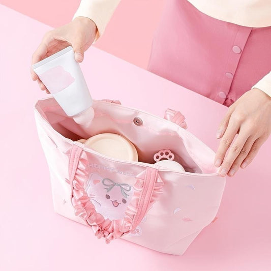 Sakura Lace Handbag Pink Bag For Shopping