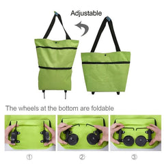 Foldable Grocery Wheel Bag Shopping Cart for Retail Stores