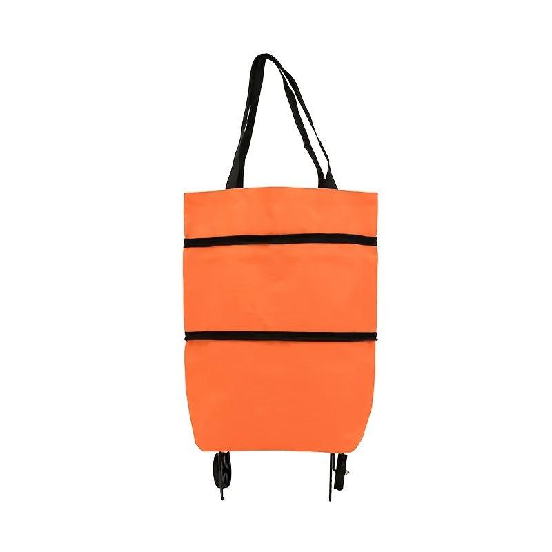 Foldable Grocery Wheel Bag Shopping Cart for Retail Stores