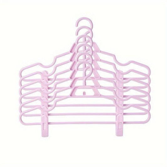 5pcs Clothes Hanger Clip Pants Holder Anti Slip T Shirt Jeans Rack